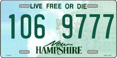 NH license plate 1069777