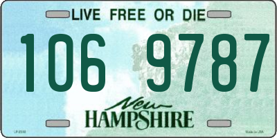 NH license plate 1069787