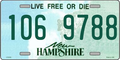 NH license plate 1069788