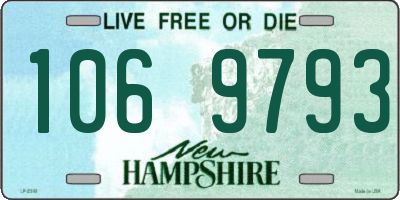 NH license plate 1069793