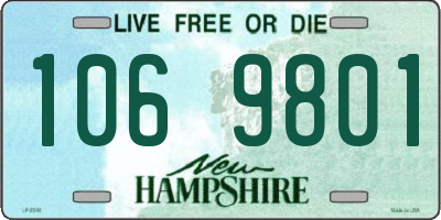 NH license plate 1069801