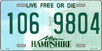 NH license plate 1069804