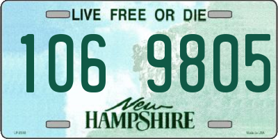 NH license plate 1069805