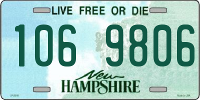NH license plate 1069806