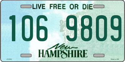 NH license plate 1069809
