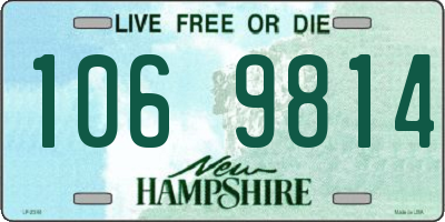NH license plate 1069814