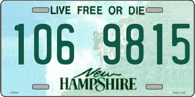 NH license plate 1069815