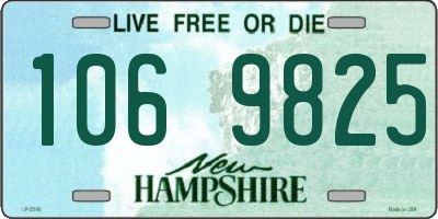 NH license plate 1069825