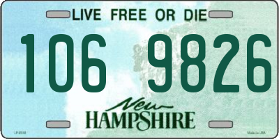 NH license plate 1069826