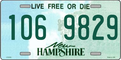 NH license plate 1069829