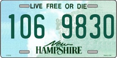NH license plate 1069830