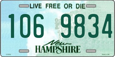 NH license plate 1069834
