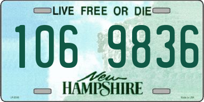 NH license plate 1069836