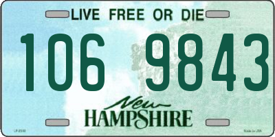 NH license plate 1069843