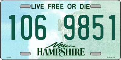 NH license plate 1069851