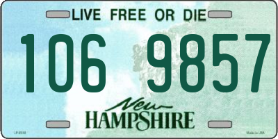 NH license plate 1069857