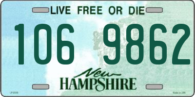 NH license plate 1069862
