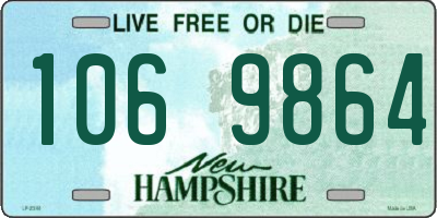 NH license plate 1069864