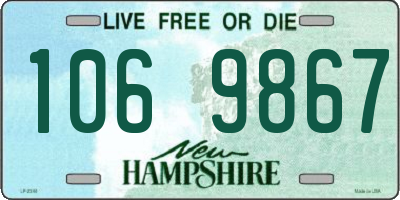 NH license plate 1069867