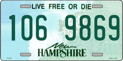 NH license plate 1069869
