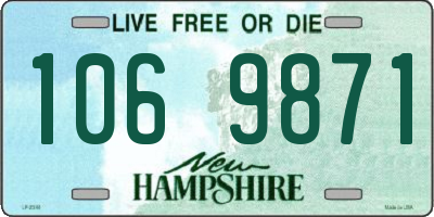 NH license plate 1069871