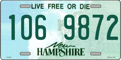NH license plate 1069872