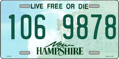 NH license plate 1069878