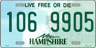 NH license plate 1069905