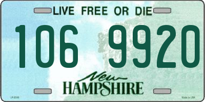 NH license plate 1069920