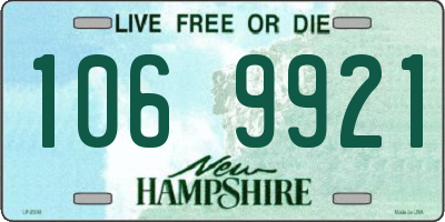 NH license plate 1069921