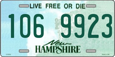 NH license plate 1069923