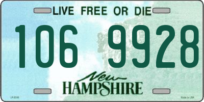 NH license plate 1069928