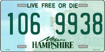 NH license plate 1069938
