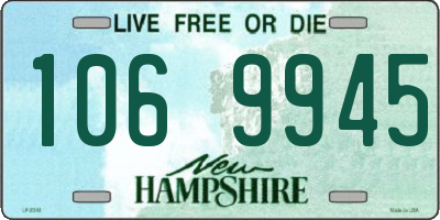 NH license plate 1069945