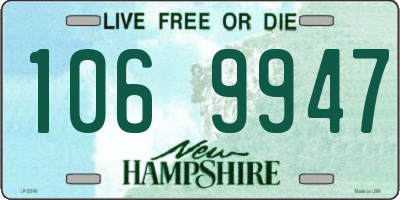 NH license plate 1069947