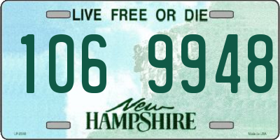 NH license plate 1069948