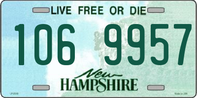 NH license plate 1069957