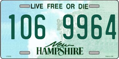 NH license plate 1069964