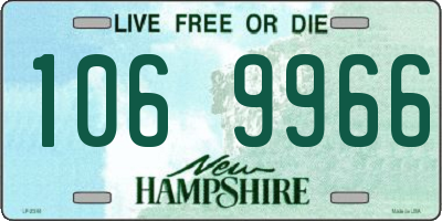 NH license plate 1069966