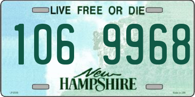 NH license plate 1069968