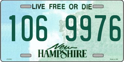 NH license plate 1069976