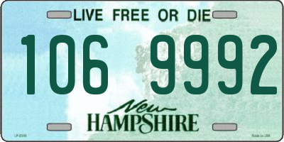 NH license plate 1069992