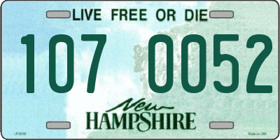 NH license plate 1070052