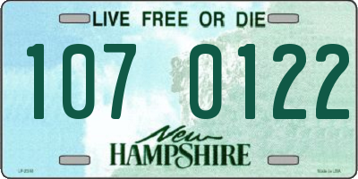 NH license plate 1070122