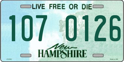 NH license plate 1070126