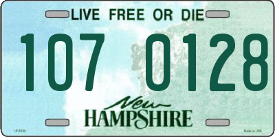 NH license plate 1070128