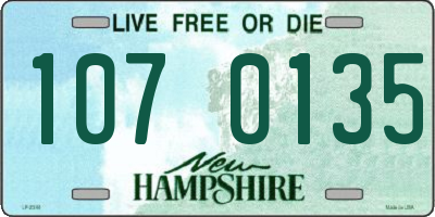 NH license plate 1070135