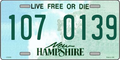 NH license plate 1070139