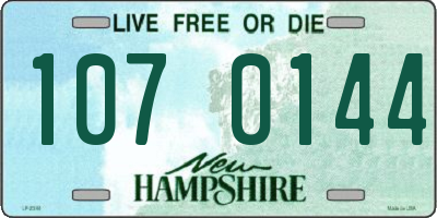 NH license plate 1070144