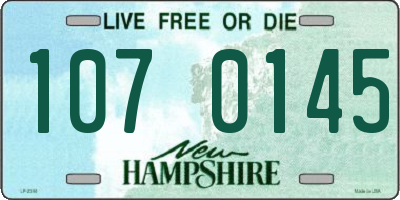 NH license plate 1070145